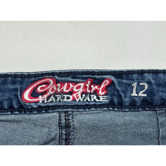 Cowgirl Hardware Youth Girls Super Flare Blue Denim Jeans - Size 12 (27x30) - Picture 3 of 4